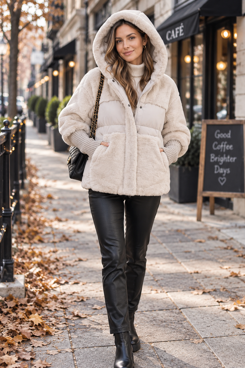 Veste Matelassée avec Poignets Confortables