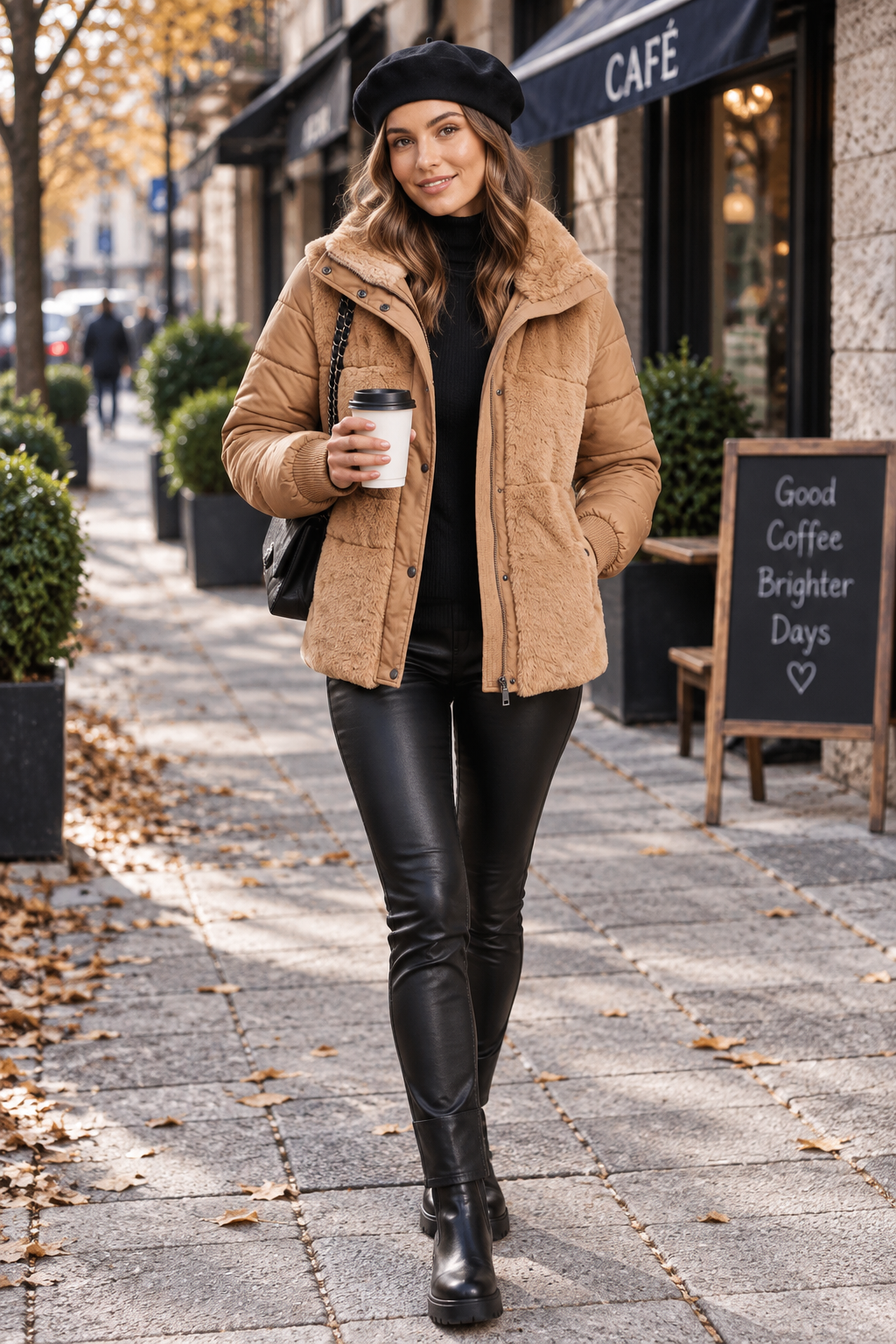 Veste Matelassée avec Poignets Confortables