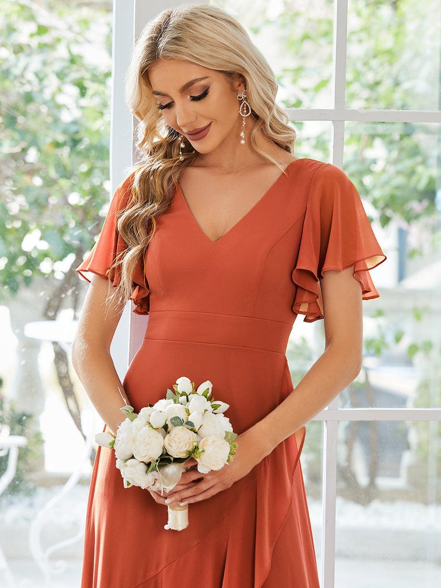 Moreeza | Robe de demoiselle d'honneur fluide en chiffon