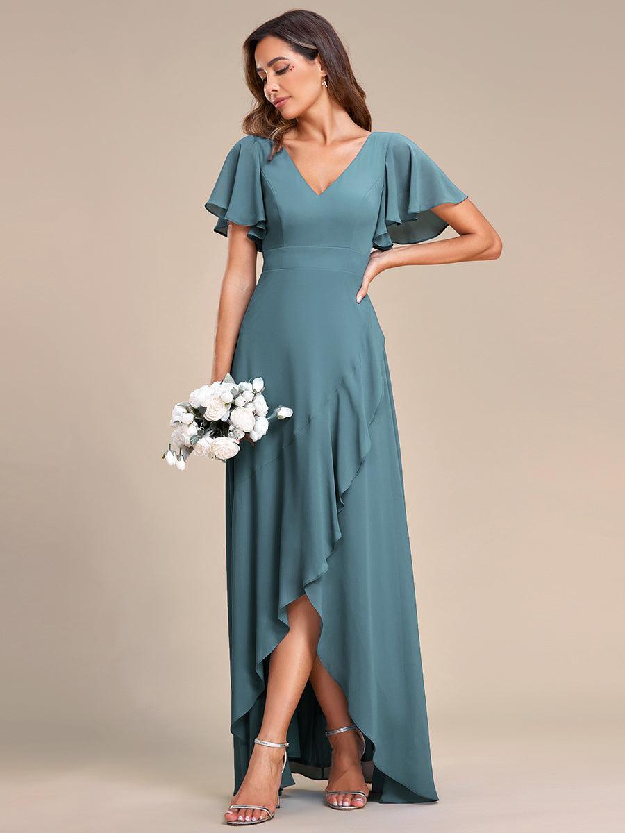 Moreeza | Robe de demoiselle d'honneur fluide en chiffon