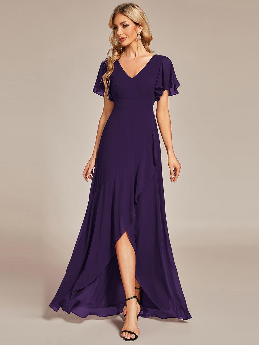 Moreeza | Robe de demoiselle d'honneur fluide en chiffon
