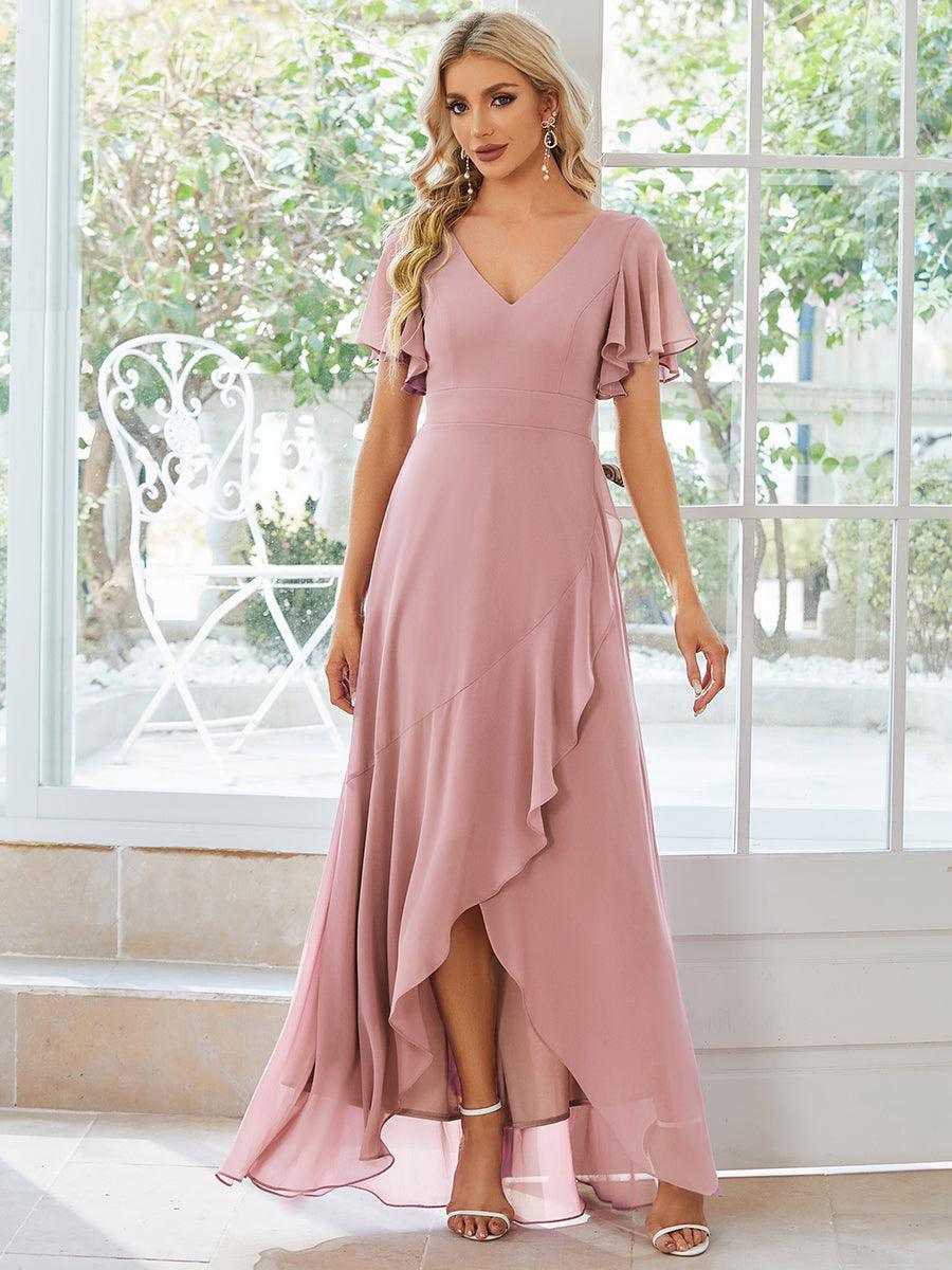 Moreeza | Robe de demoiselle d'honneur fluide en chiffon
