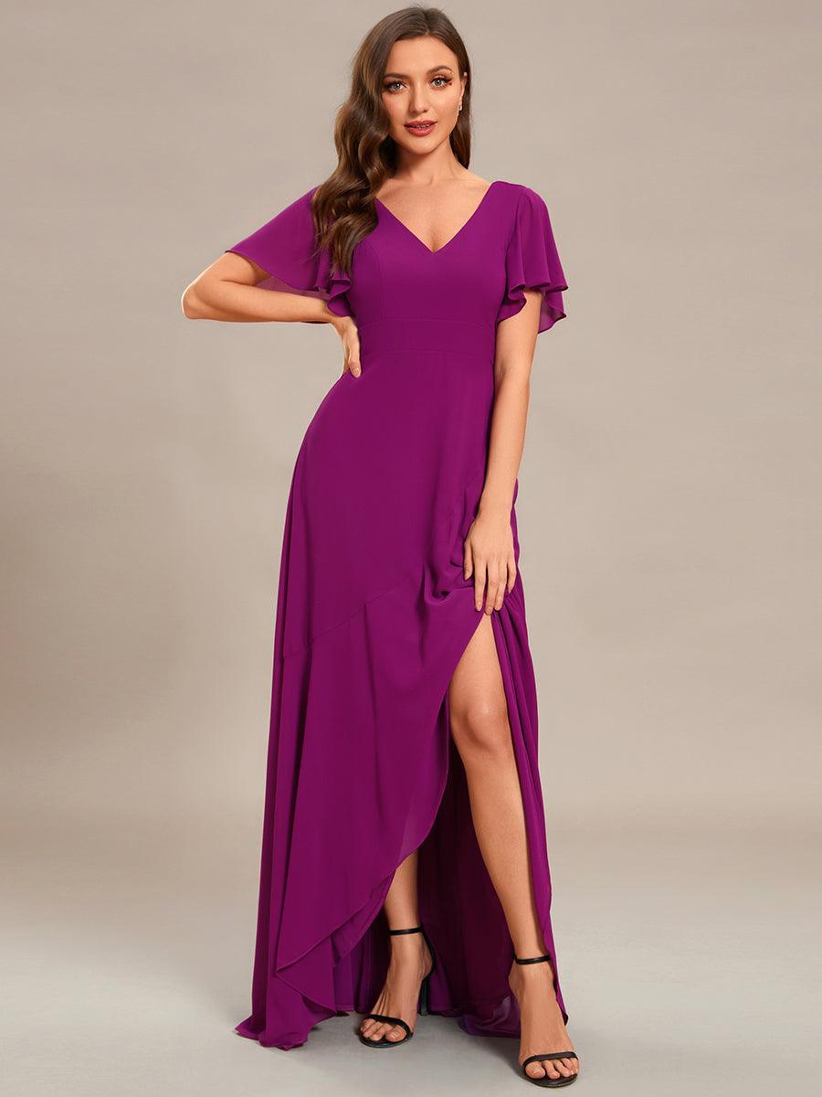 Moreeza | Robe de demoiselle d'honneur fluide en chiffon
