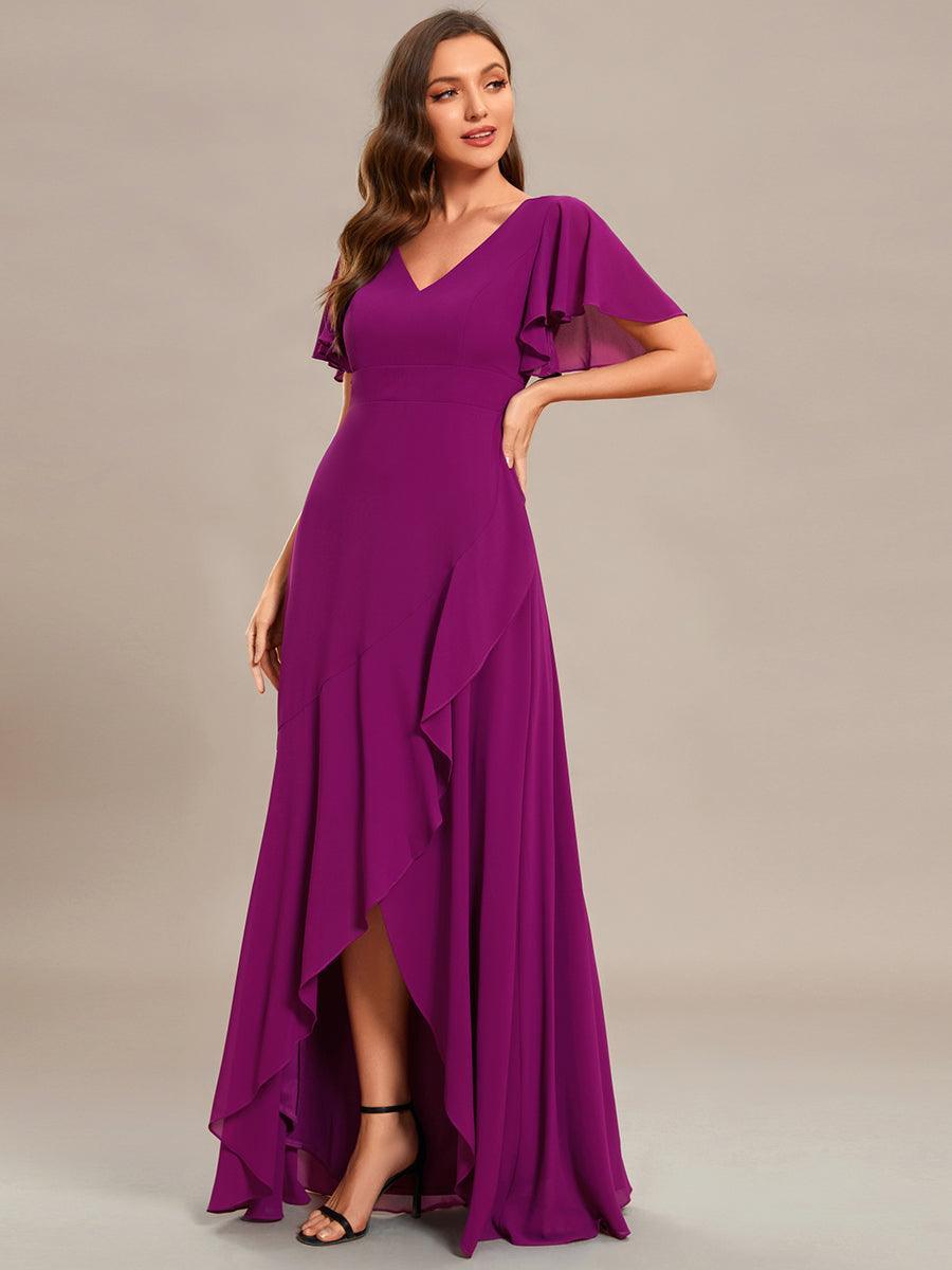 Moreeza | Robe de demoiselle d'honneur fluide en chiffon
