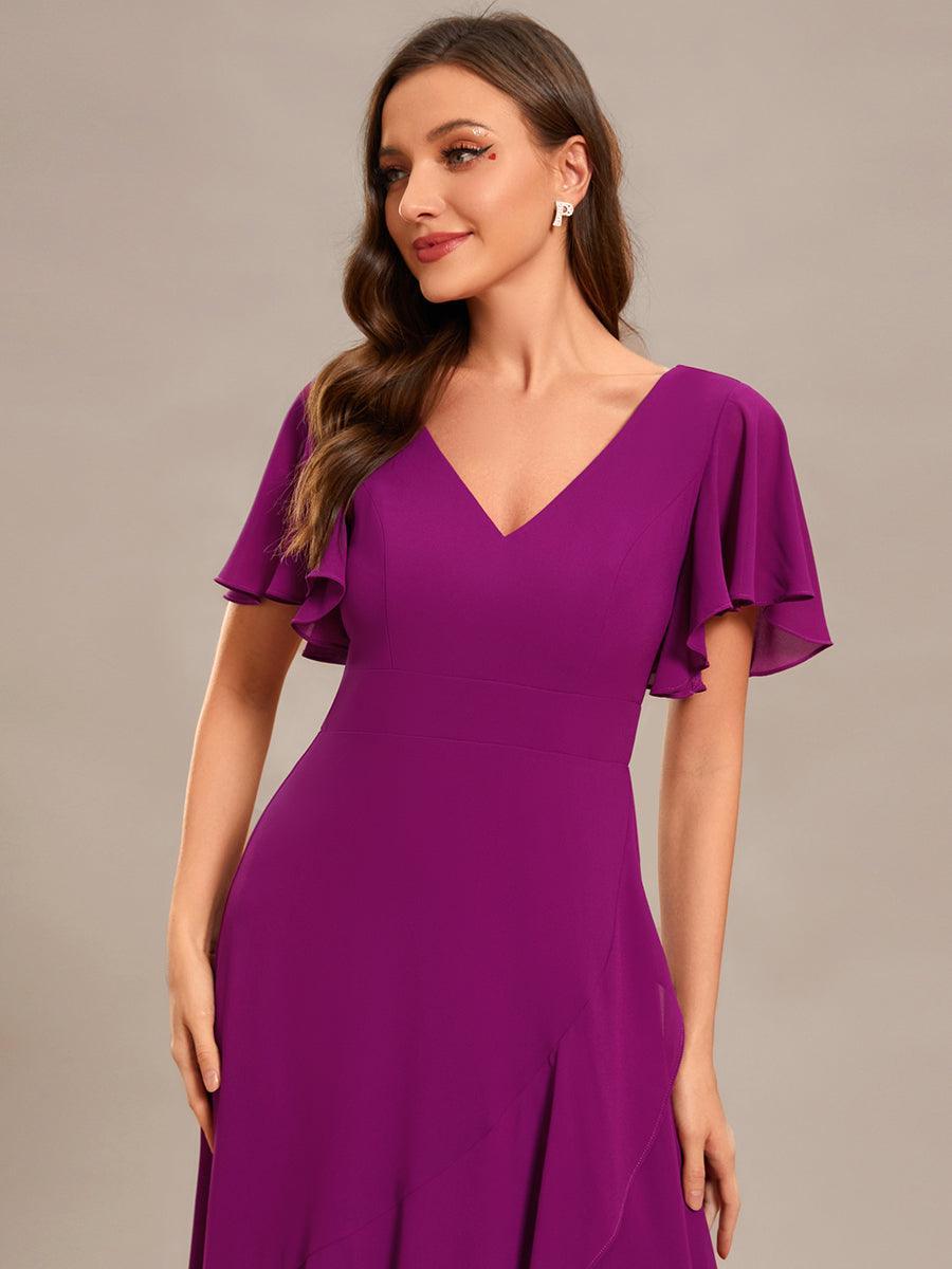 Moreeza | Robe de demoiselle d'honneur fluide en chiffon