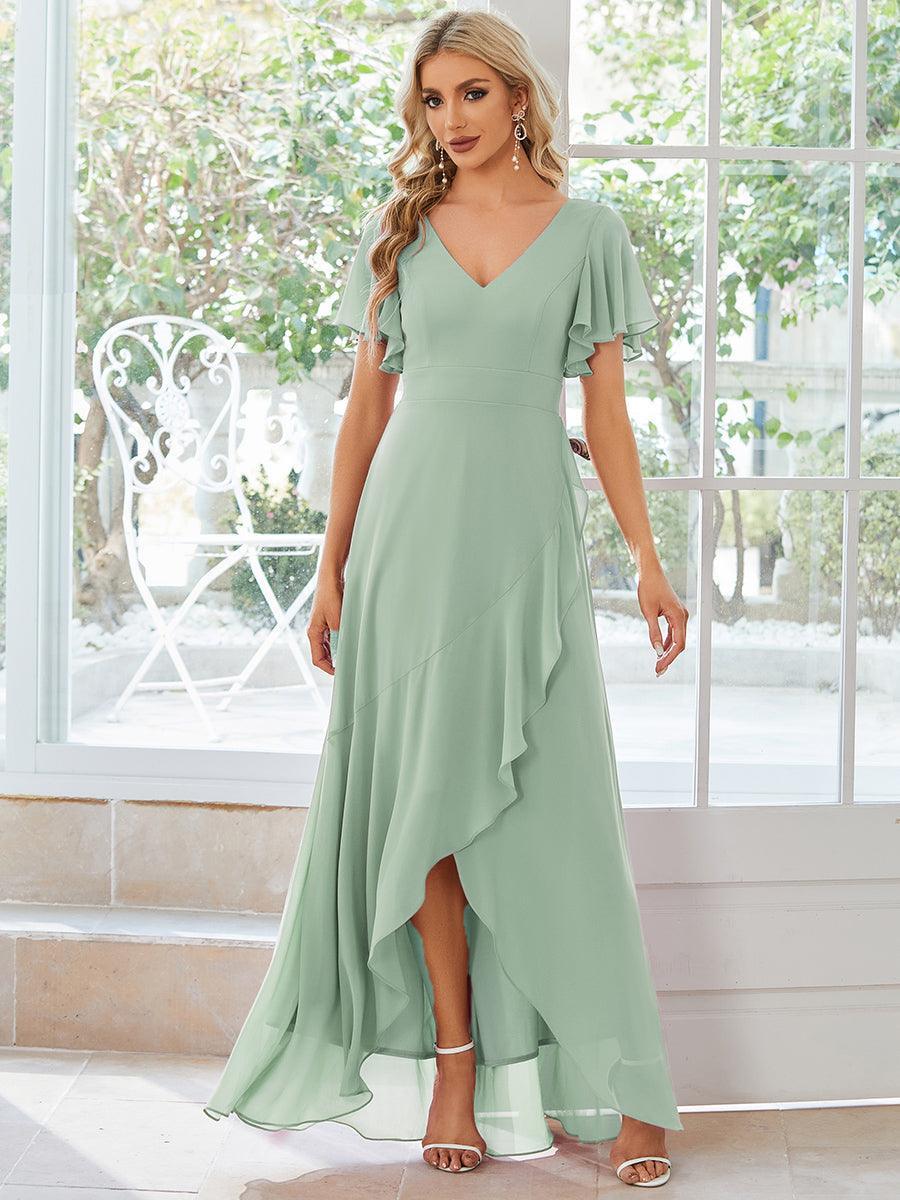 Moreeza | Robe de demoiselle d'honneur fluide en chiffon