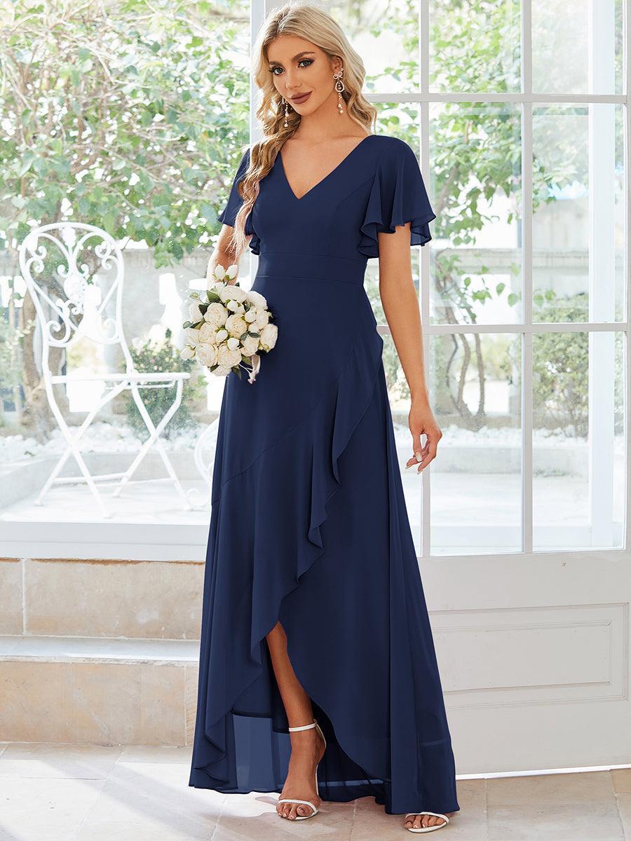 Moreeza | Robe de demoiselle d'honneur fluide en chiffon
