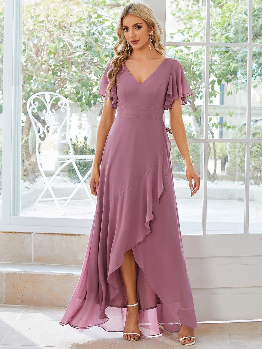 Moreeza | Robe de demoiselle d'honneur fluide en chiffon