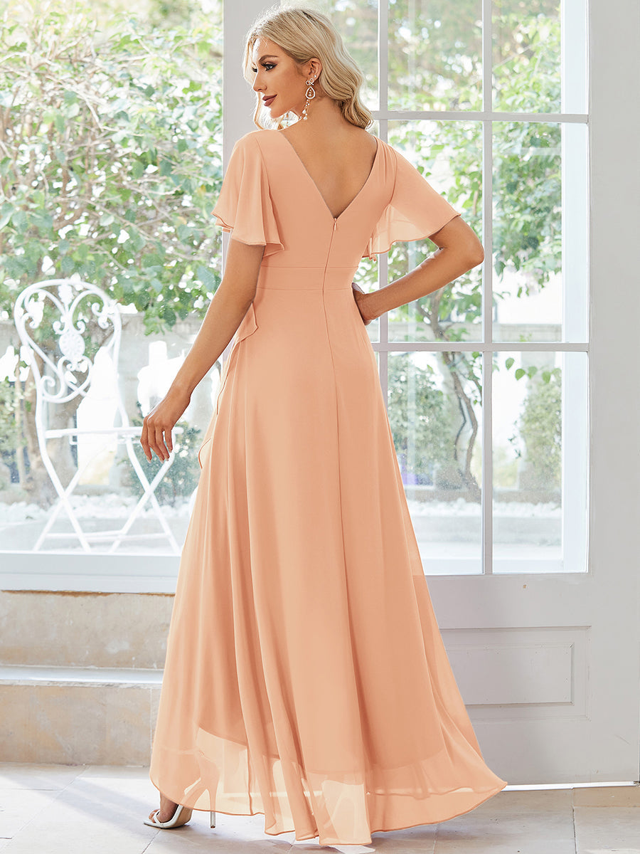 Moreeza | Robe de demoiselle d'honneur fluide en chiffon