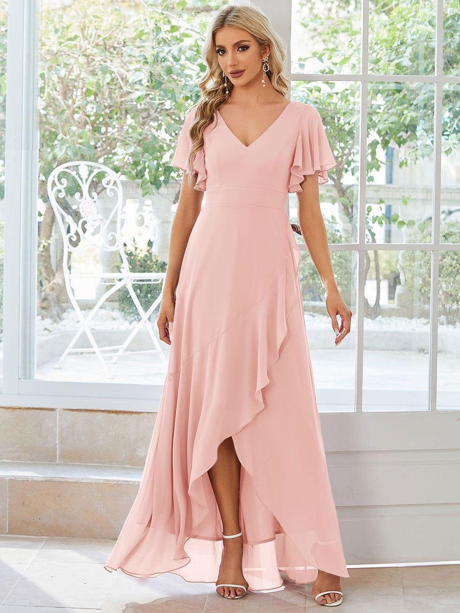 Moreeza | Robe de demoiselle d'honneur fluide en chiffon
