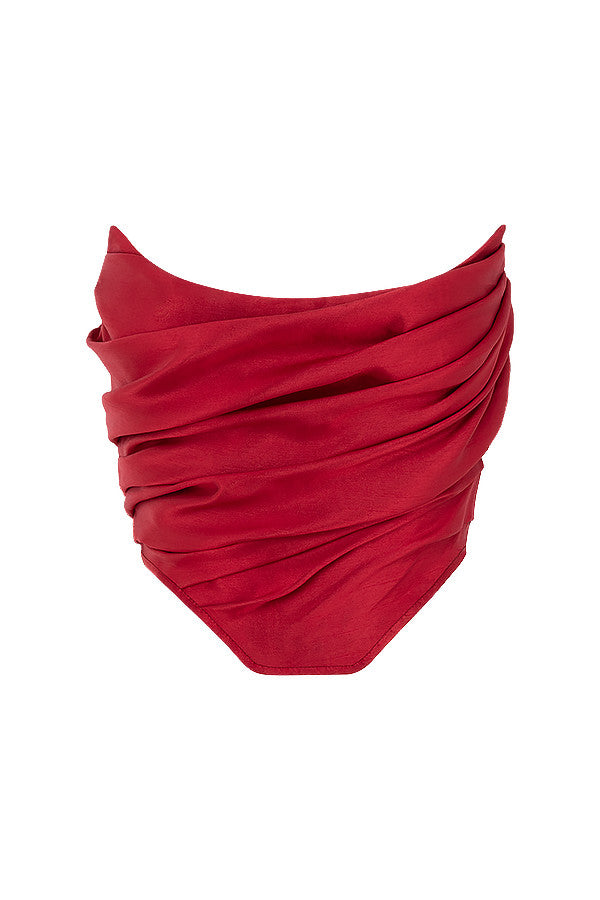 Top Corset Drapé Avec Coupe Ajustée Pour Femme | Idéal Pour Les Sorties Et Les Événements