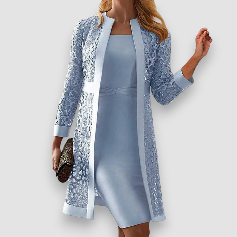 Robe à manches longues pour femmes | Deux pièces & Élégante