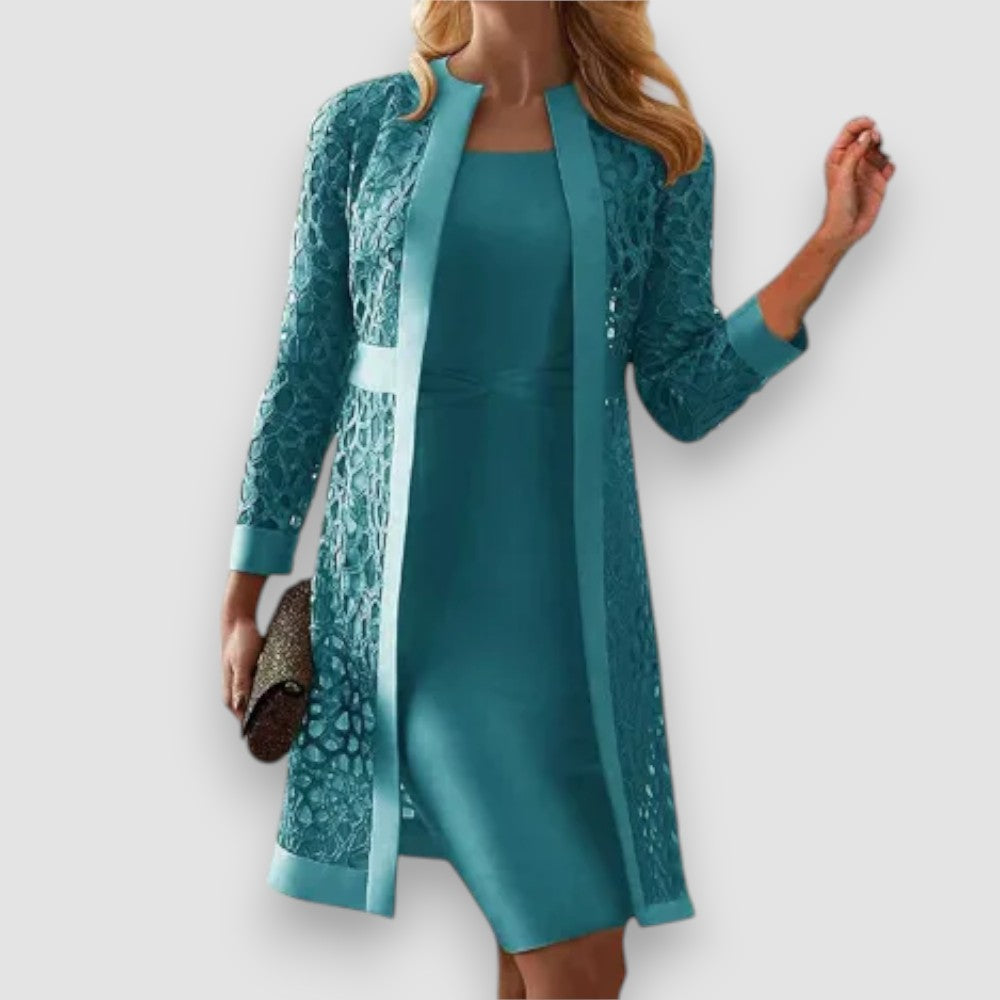 Robe à manches longues pour femmes | Deux pièces & Élégante