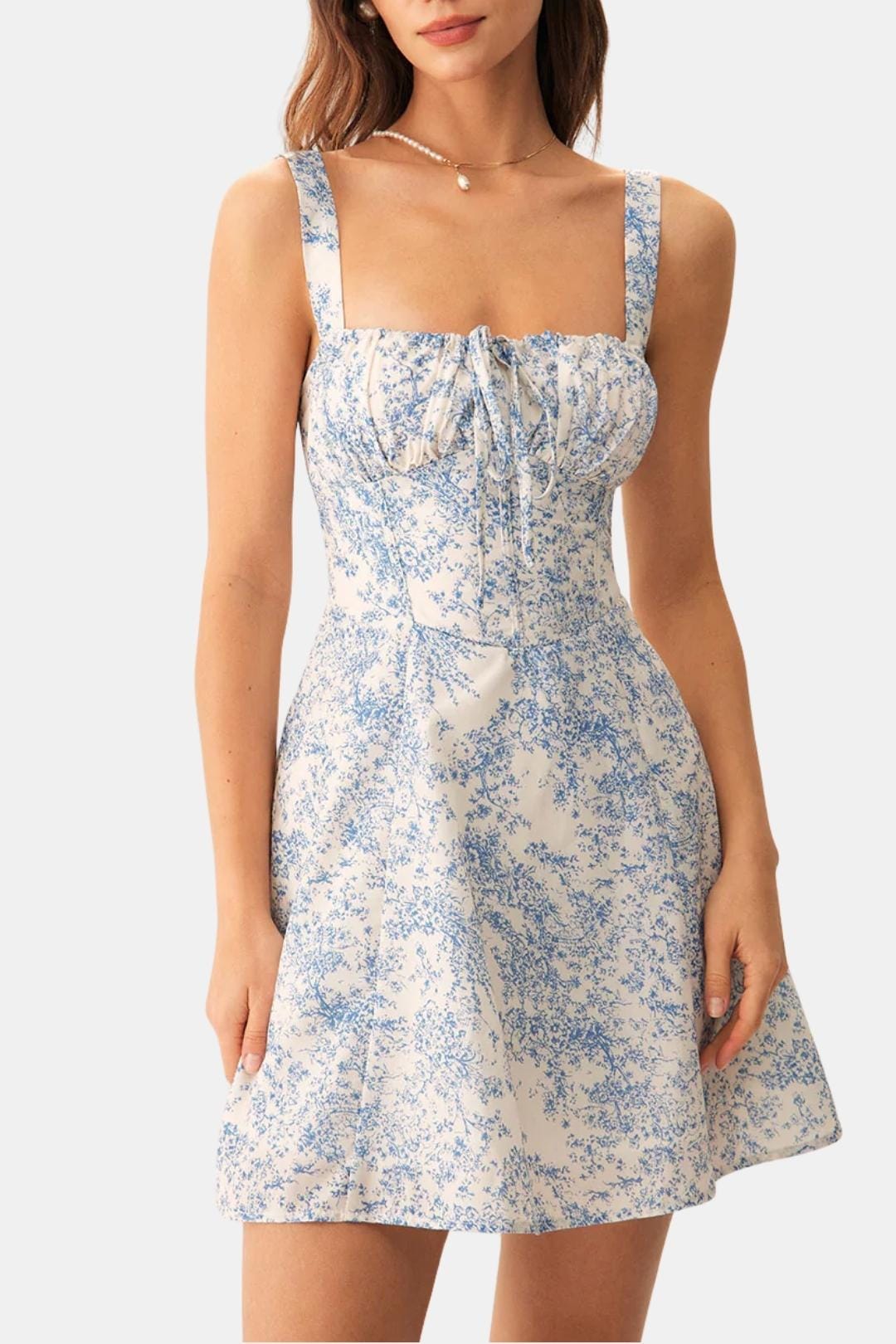 Robe Mini Avec Corsage Structuré Et Coupe A-line Pour Femme | Idéal Pour Été Et Événements