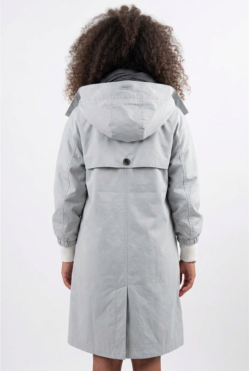 Elsa | Parka Longue Résistante à l'Eau avec Capuche