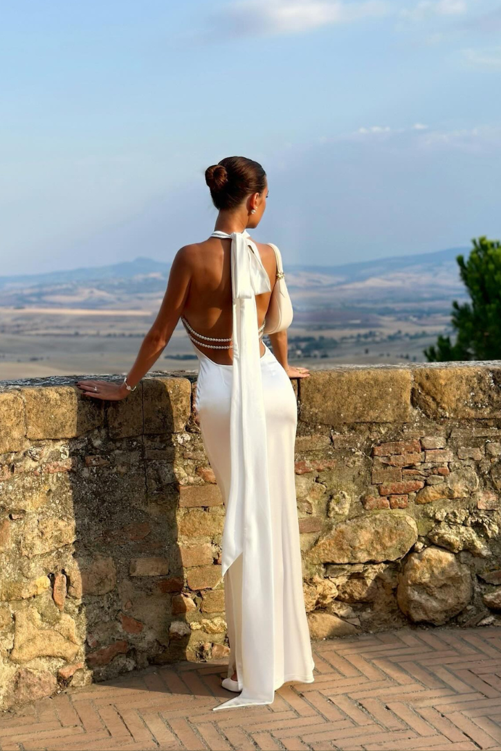 Robe Maxi Invité de Mariage Priscilla Pearl