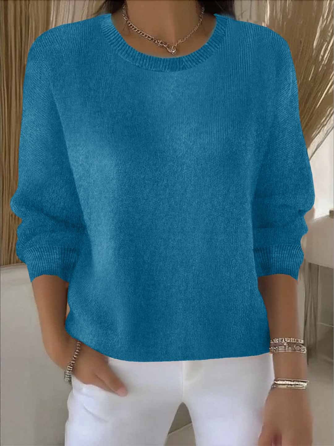 Monica - Pull Fin Tricoté Oversize Flatteur