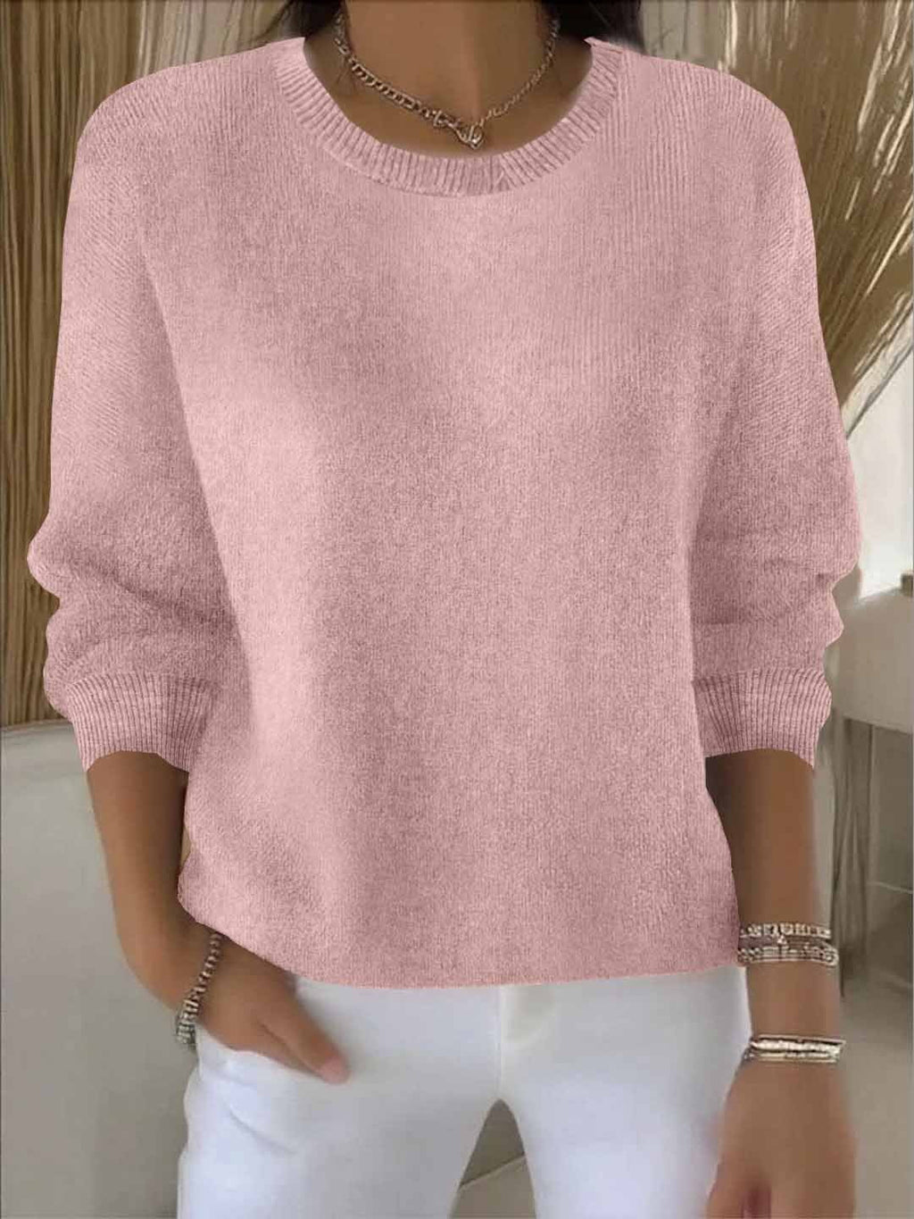 Monica - Pull Fin Tricoté Oversize Flatteur