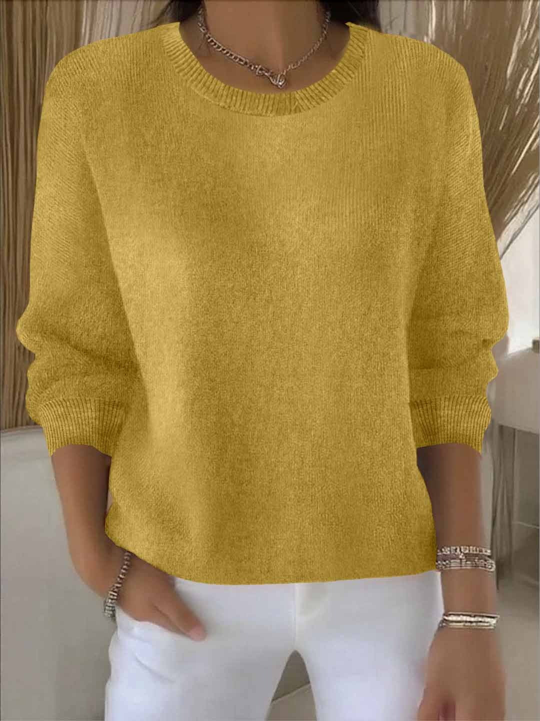 Monica - Pull Fin Tricoté Oversize Flatteur