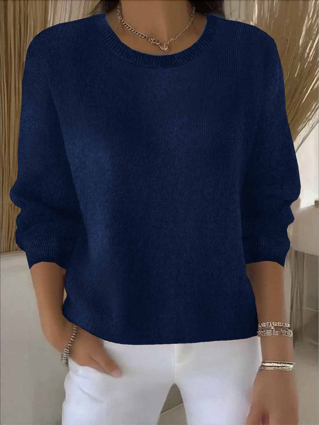 Monica - Pull Fin Tricoté Oversize Flatteur