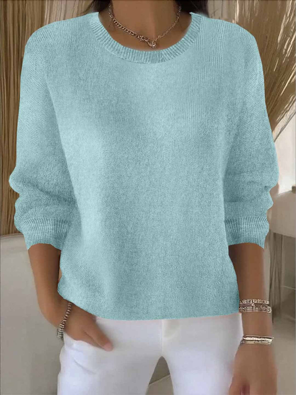 Monica - Pull Fin Tricoté Oversize Flatteur
