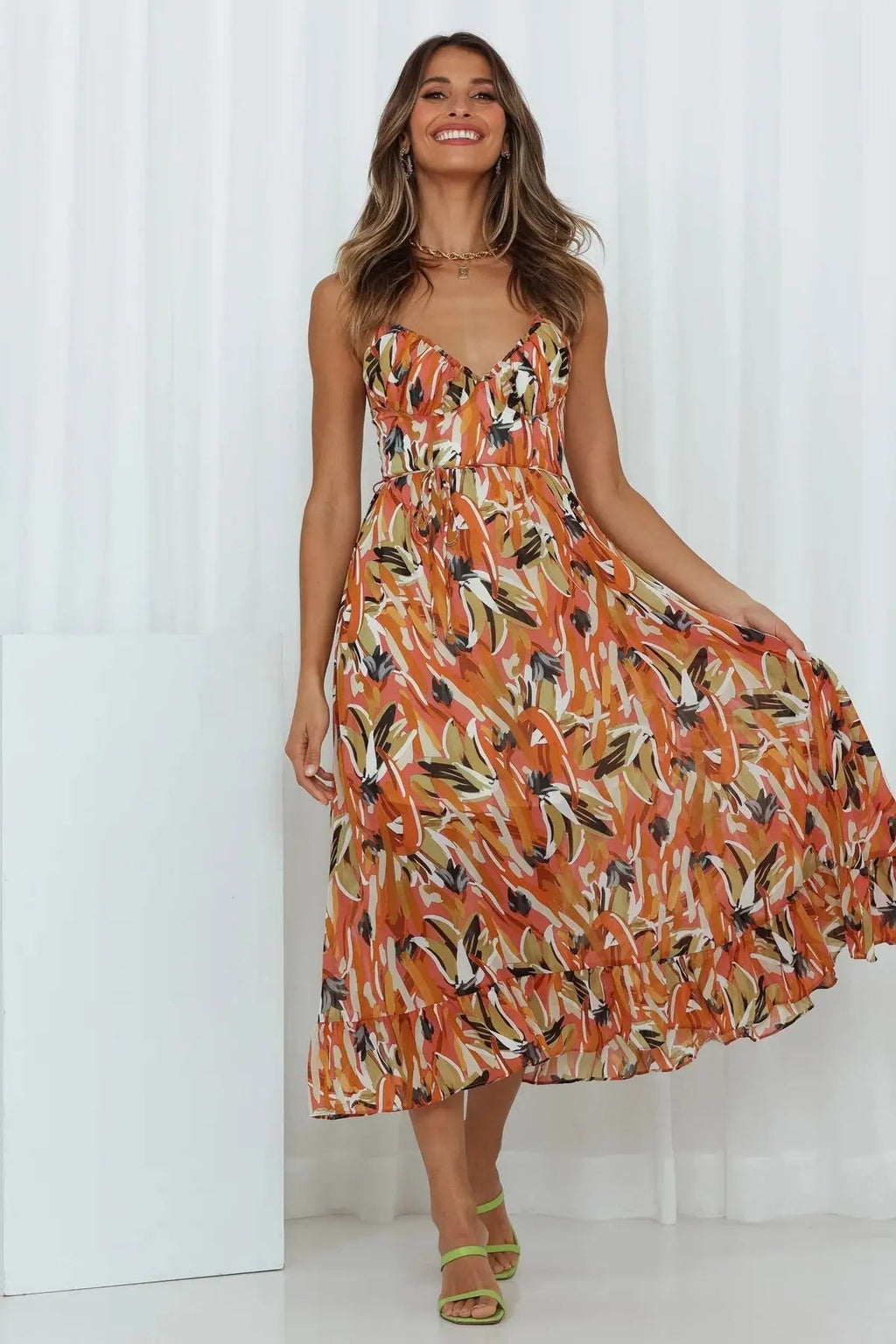 Robe Midi Élégante et Chic