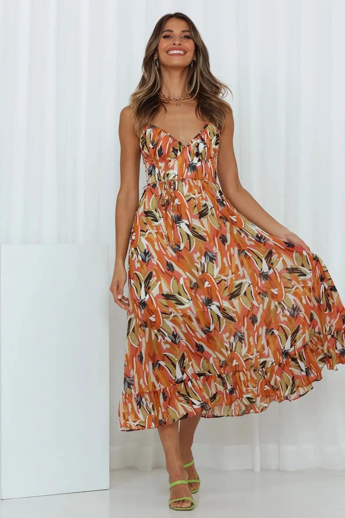 Robe Midi Élégante et Chic