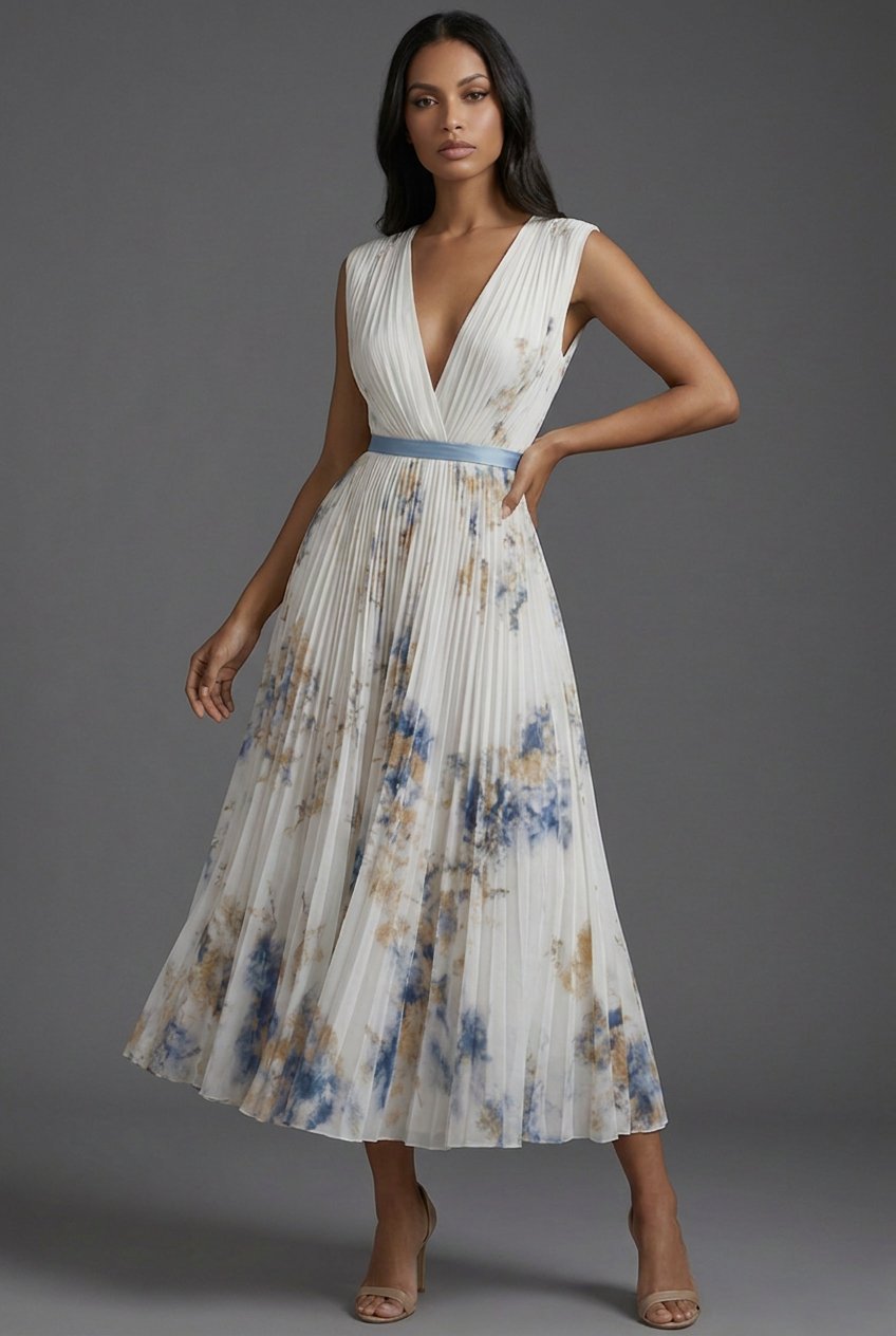 Florentina | Robe midi séduisante et élégante avec motif floral