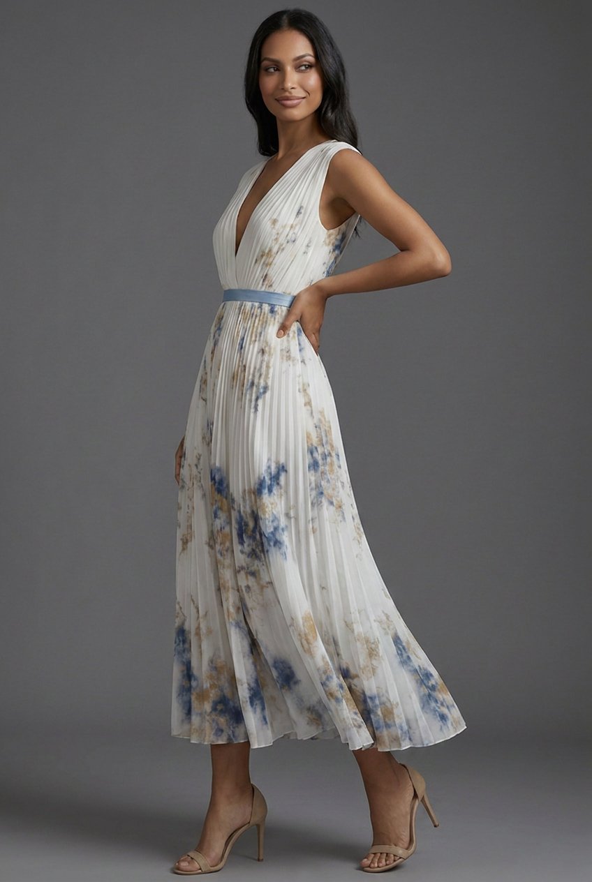 Florentina | Robe midi séduisante et élégante avec motif floral