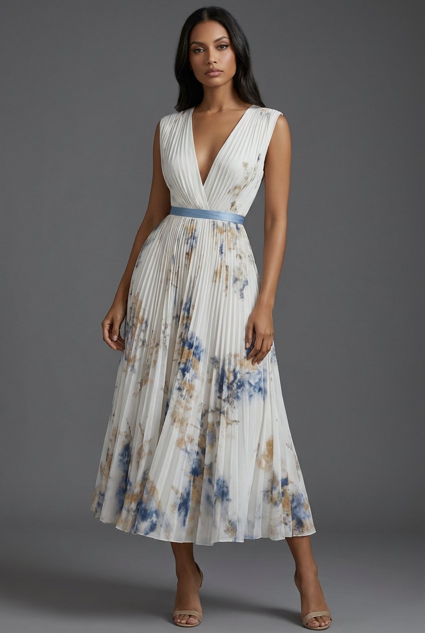 Florentina | Robe midi séduisante et élégante avec motif floral