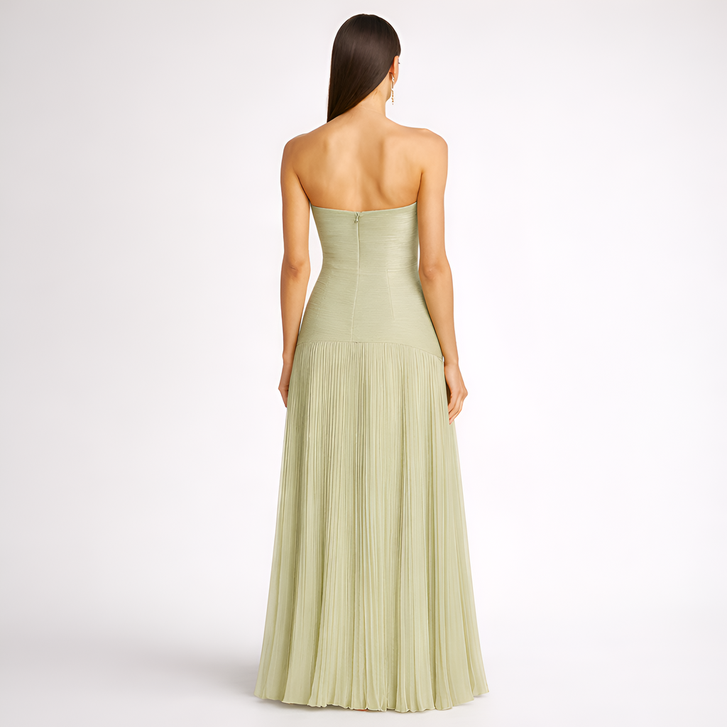 Melissa - Élégante robe de soirée à épaules dénudées et dos nu pour femme