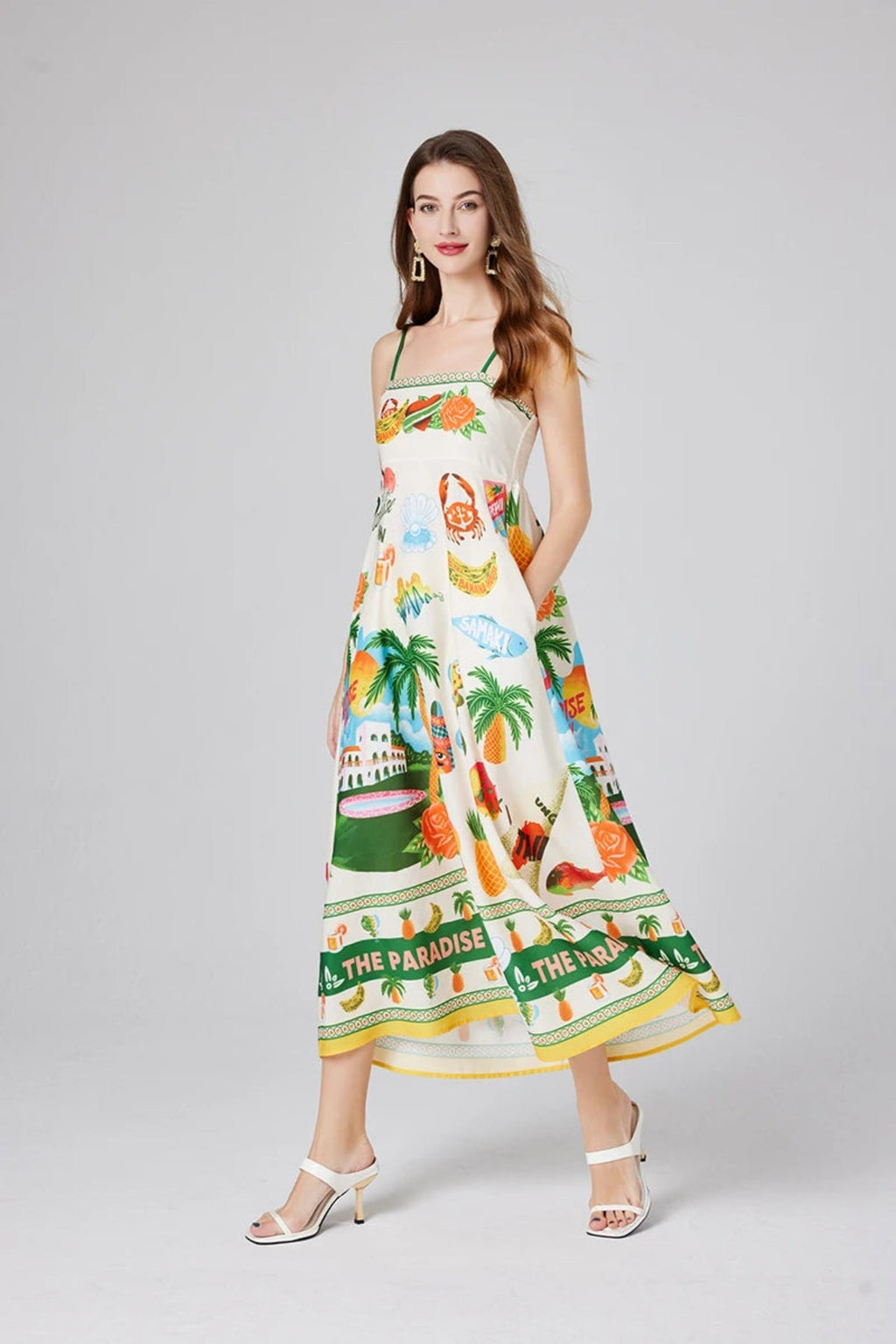 Robe Maxi d'Été Florale de Plage