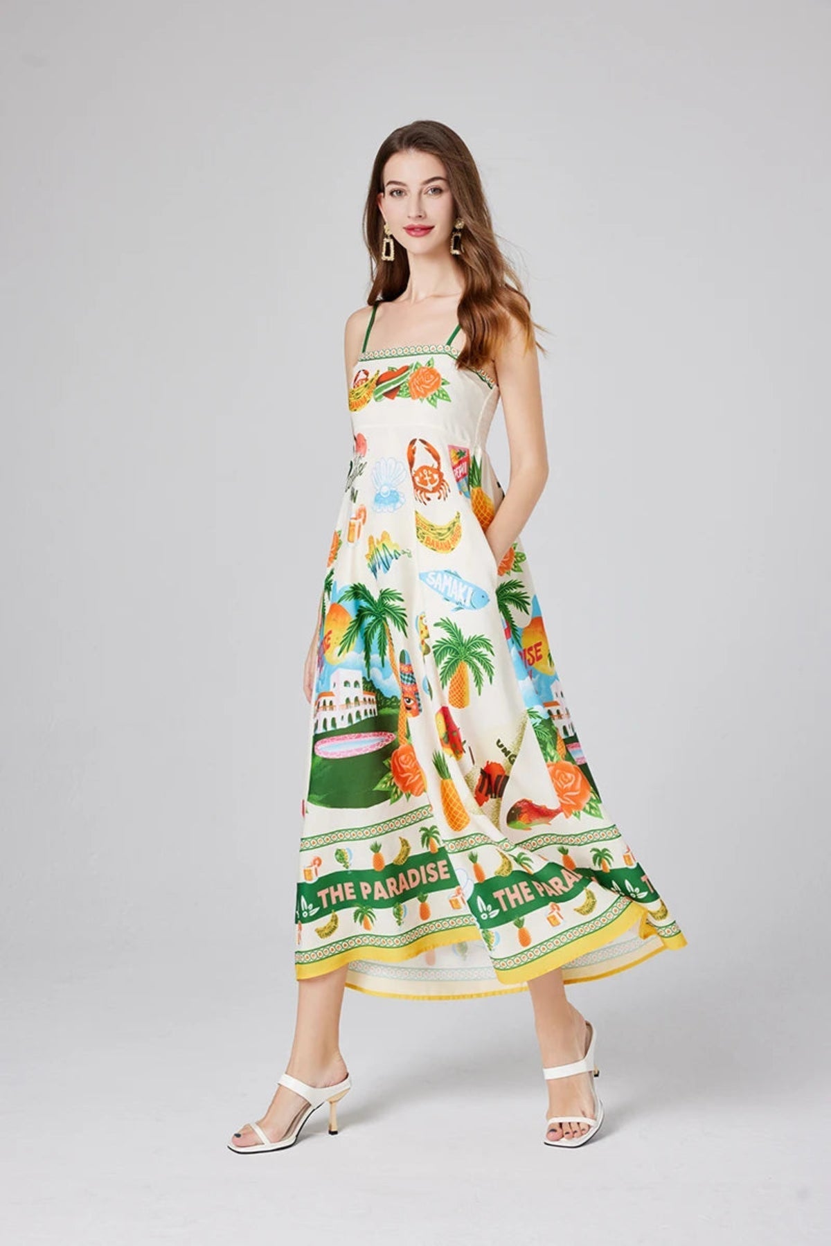 Robe Maxi d'Été Florale de Plage