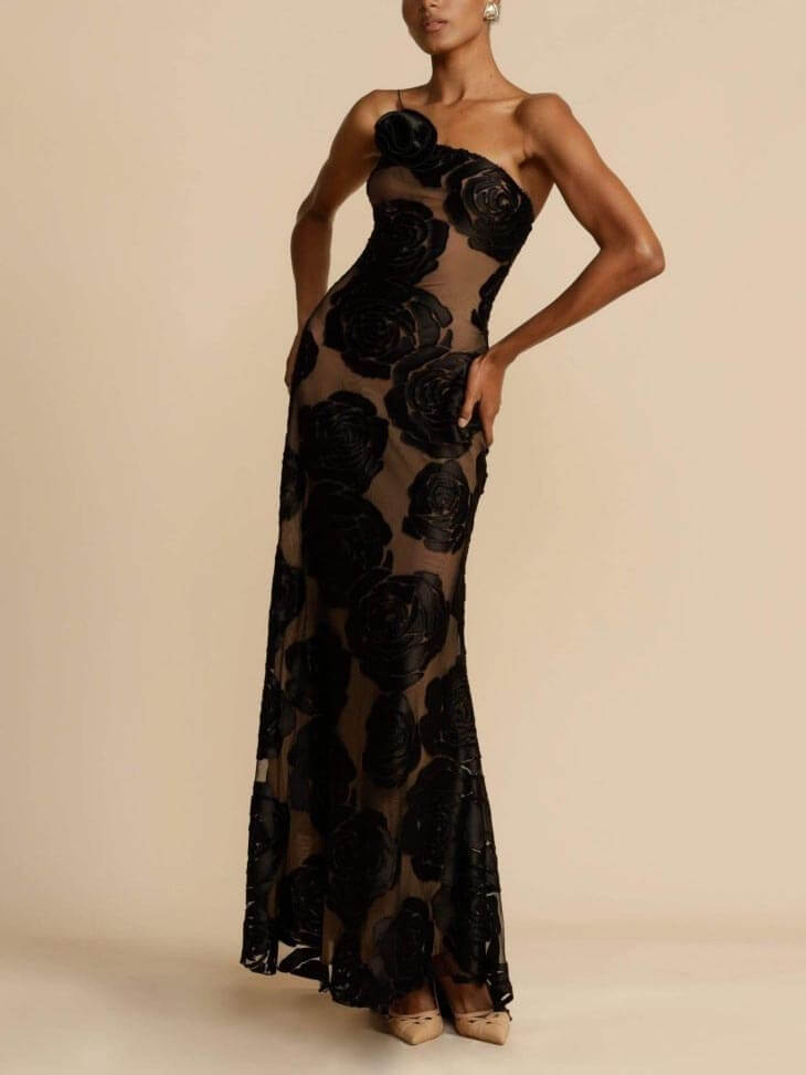 Robe Maxi Florale pour Occasions Élégantes