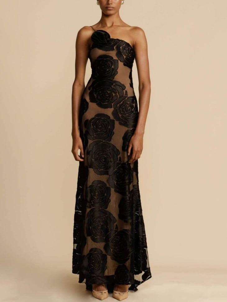Robe Maxi Florale pour Occasions Élégantes