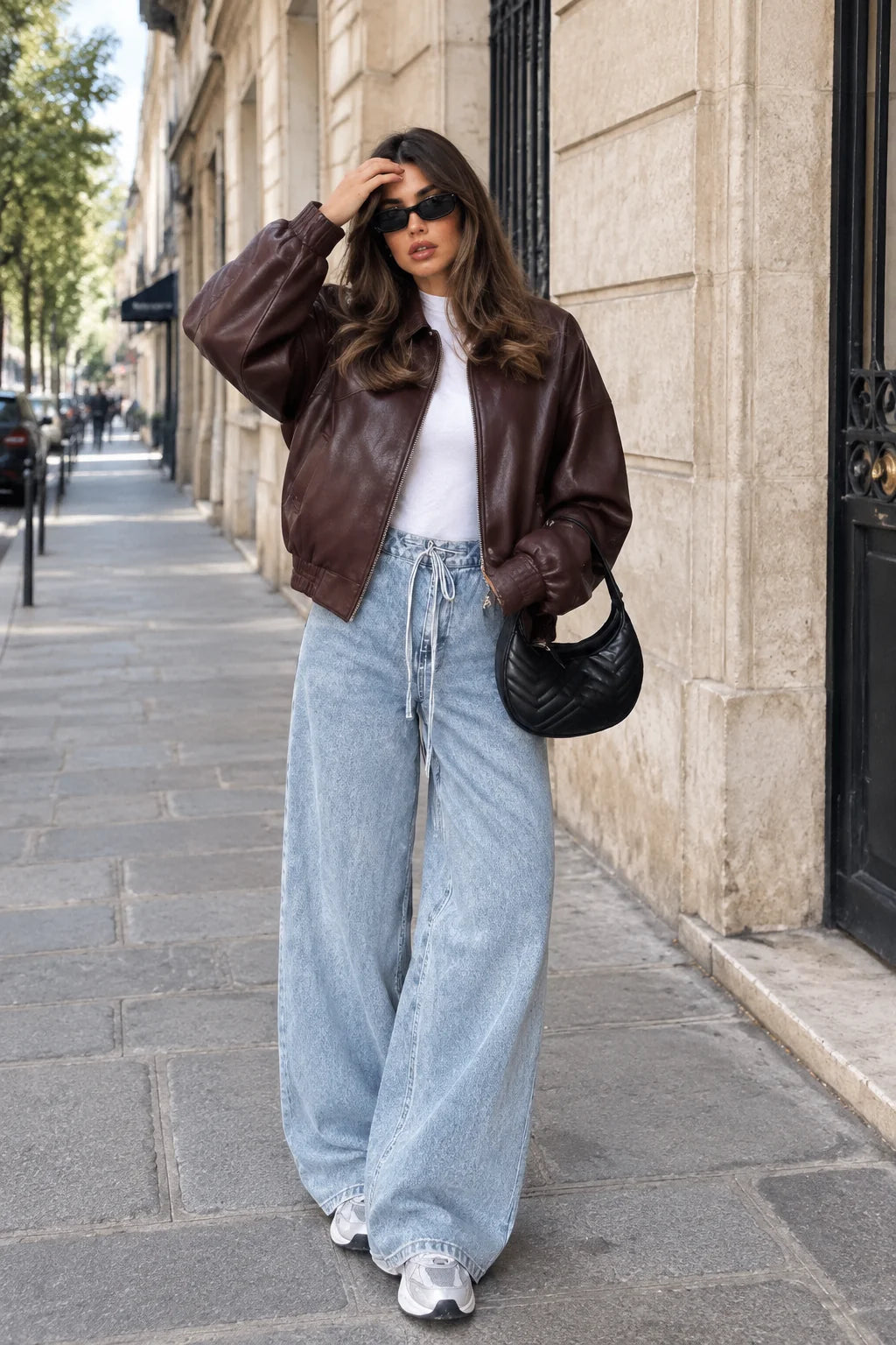 Veste Bomber Oversized Détendue