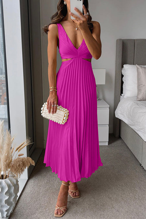Elsa | Robe Maxi Plissée Élégante