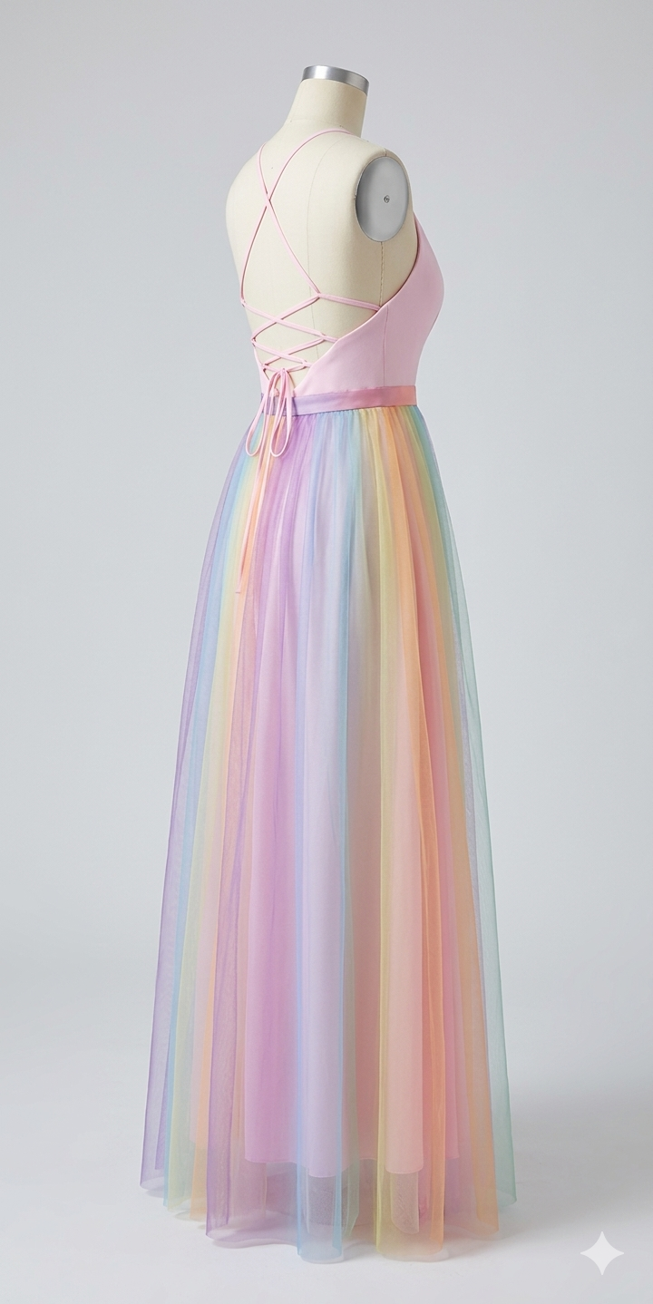 Robe maxi à décolleté en V pour femmes