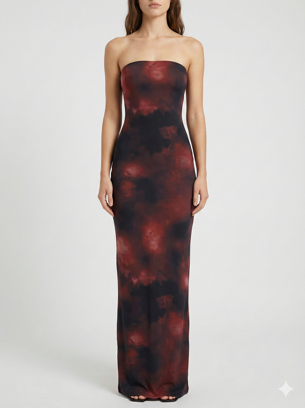 Robe Maxi Imprimée Sans Bretelles – Robe Élégante d'Été pour Femmes