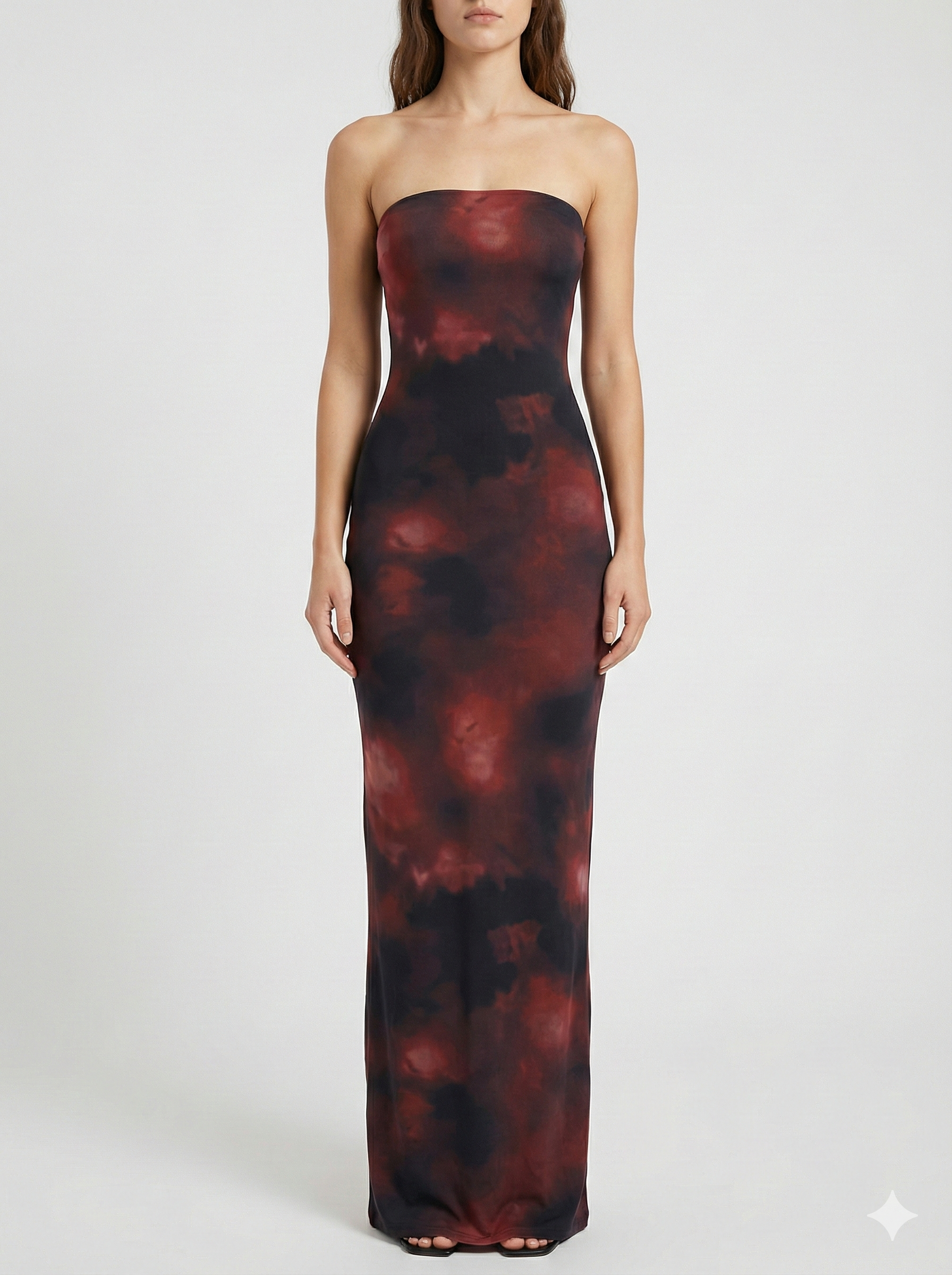 Robe Maxi Imprimée Sans Bretelles – Robe Élégante d'Été pour Femmes