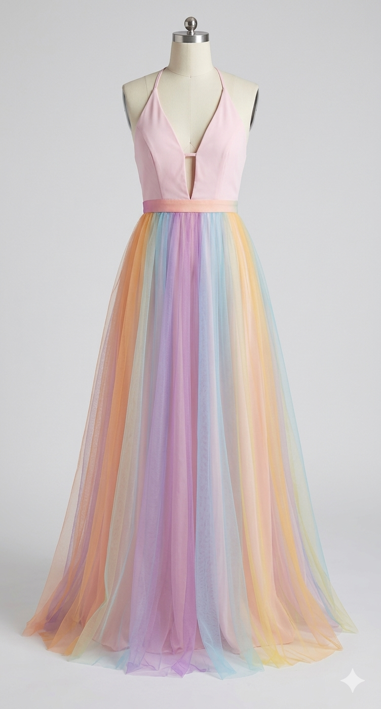 Robe maxi à décolleté en V pour femmes