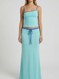 Ensemble Maxi Deux Pièces – Ensemble Crop Top et Jupe Chic Décontracté pour Femmes
