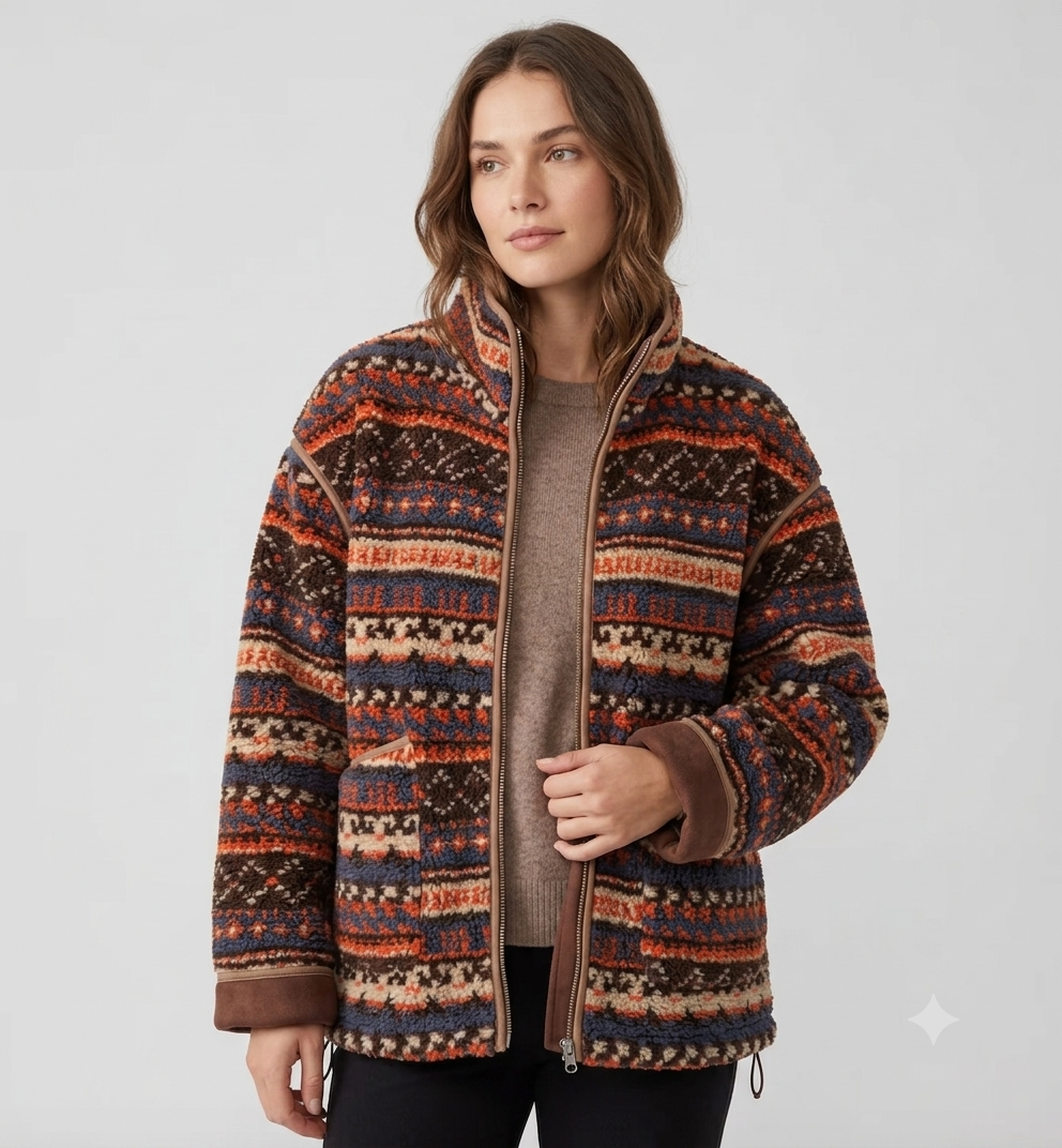 Veste pour femmes avec poches et manches longues