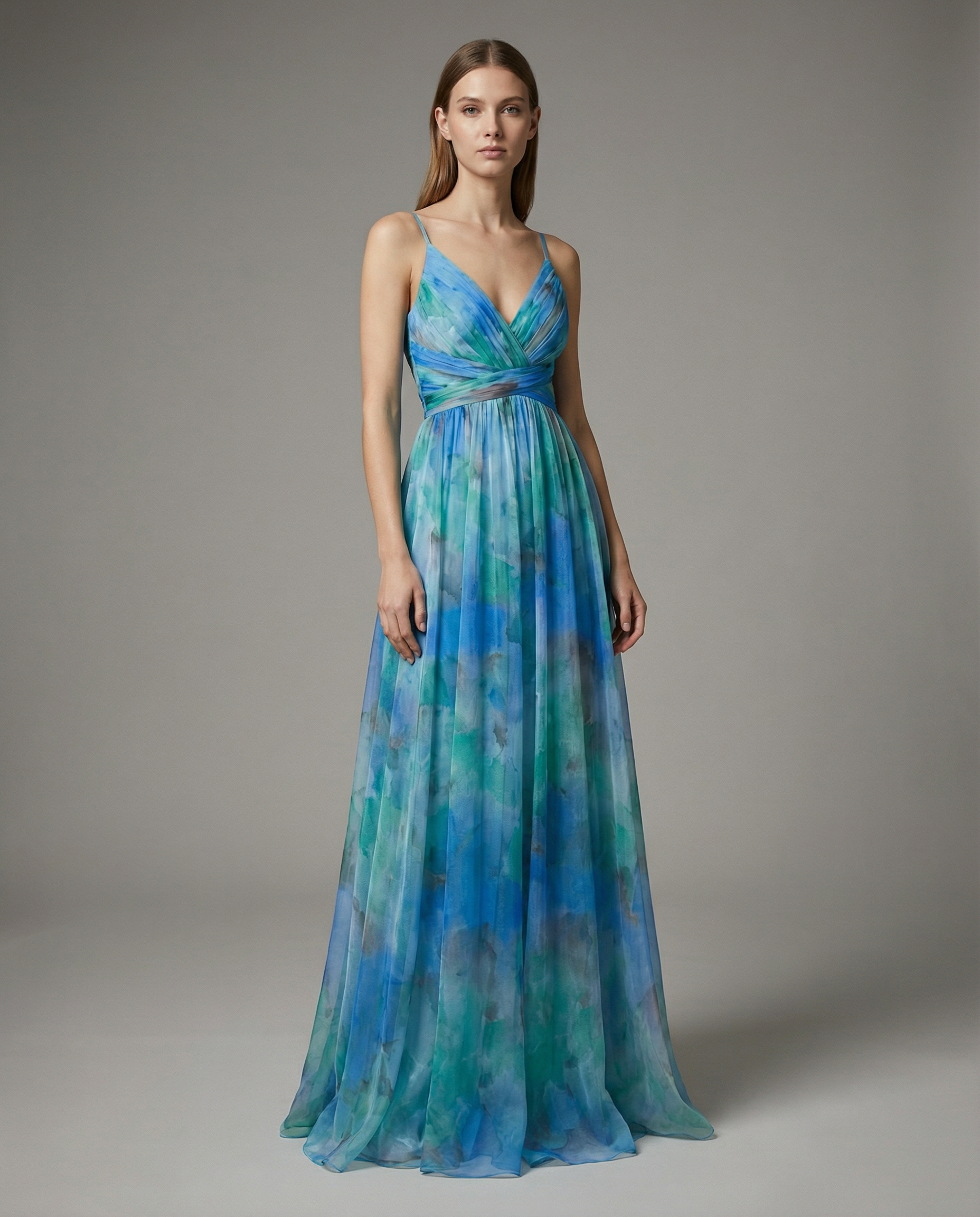Robe Maxi de Soirée Florale pour Femmes