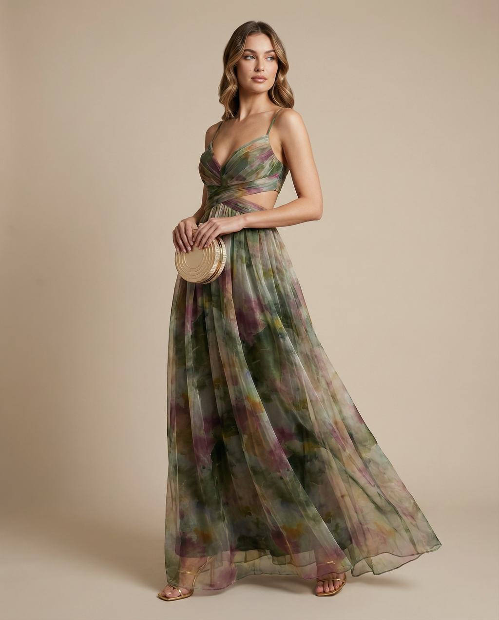 Robe Maxi de Soirée Florale pour Femmes