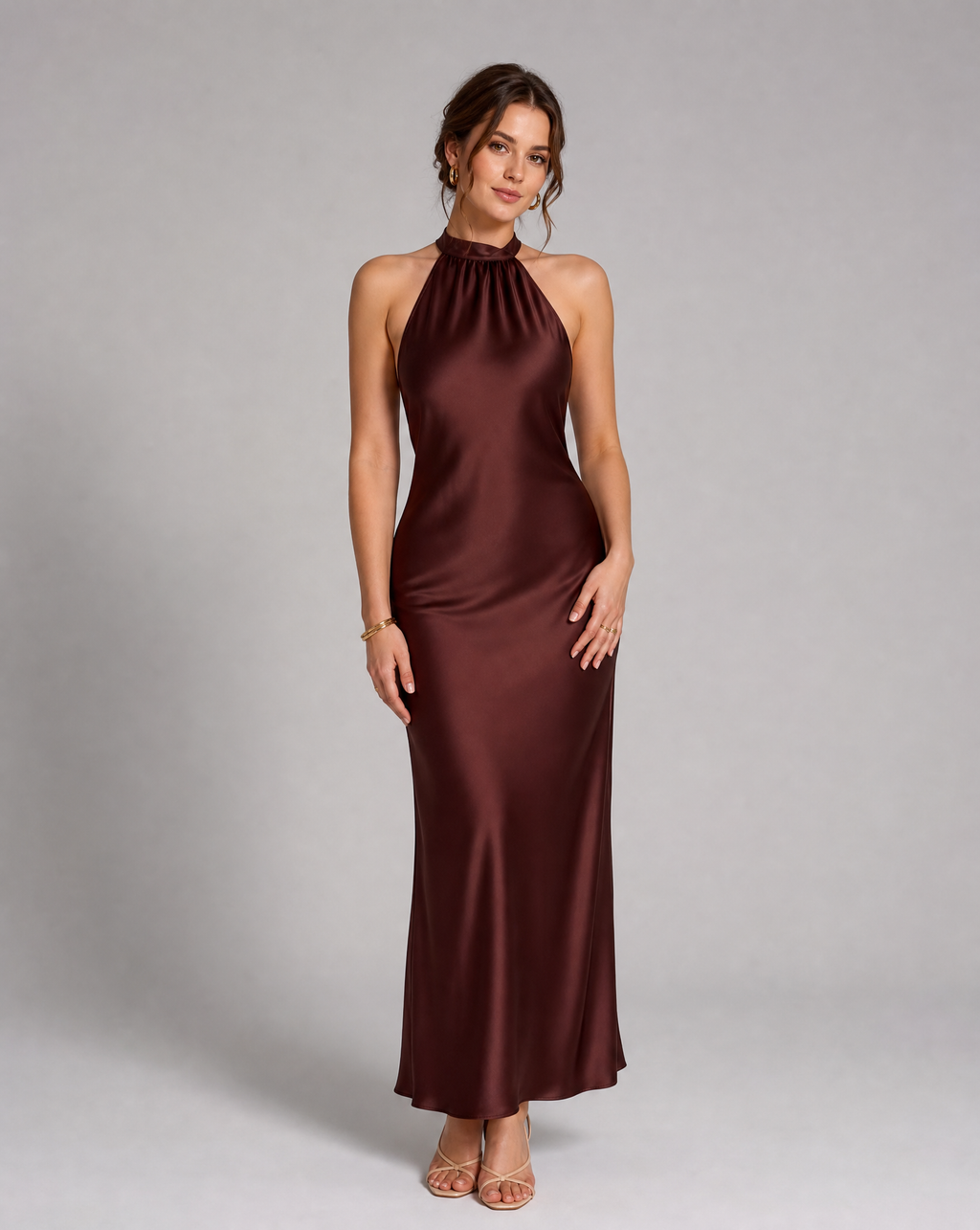 Robe Midi en Velours Élégante pour Soirées