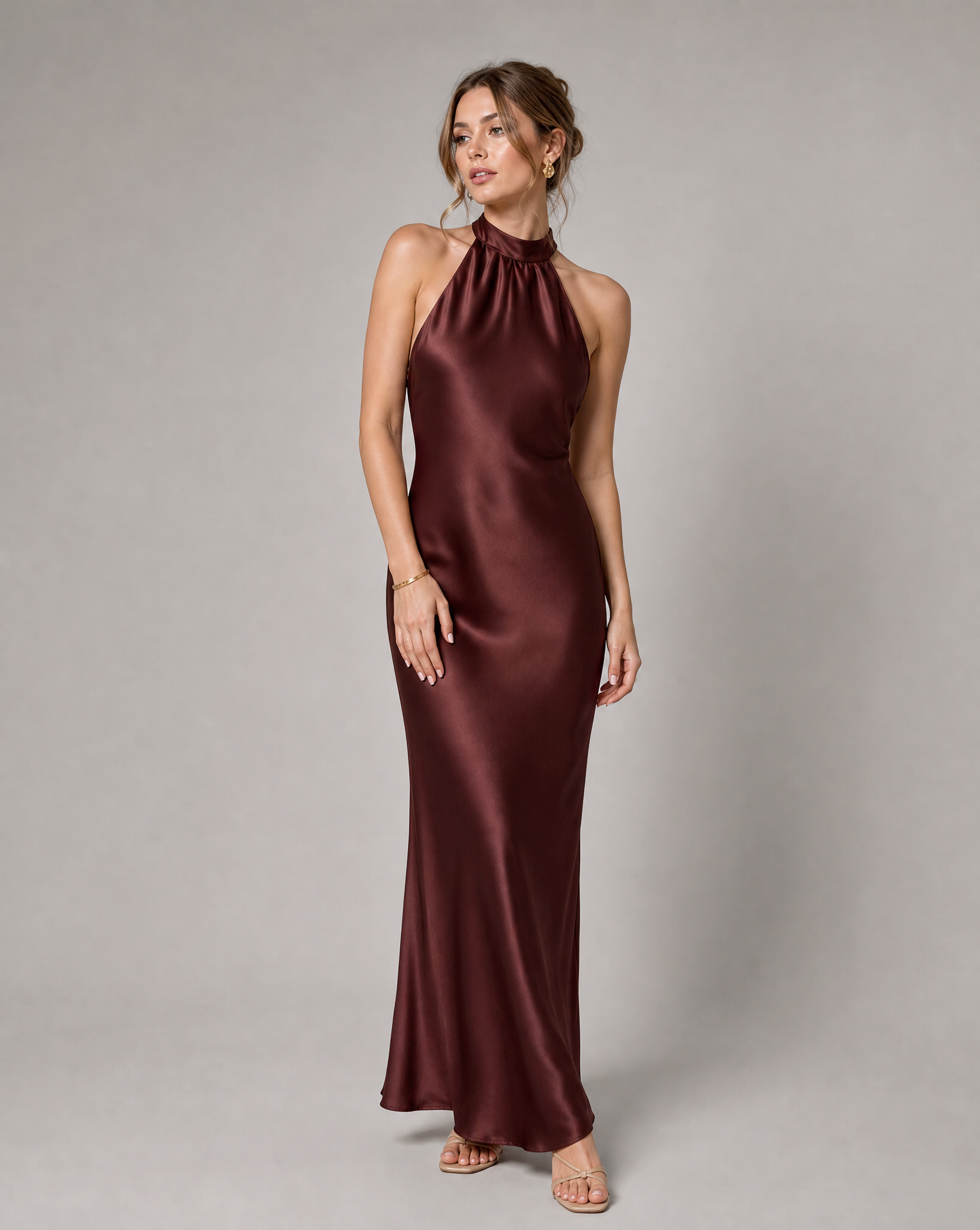 Robe Midi en Velours Élégante pour Soirées