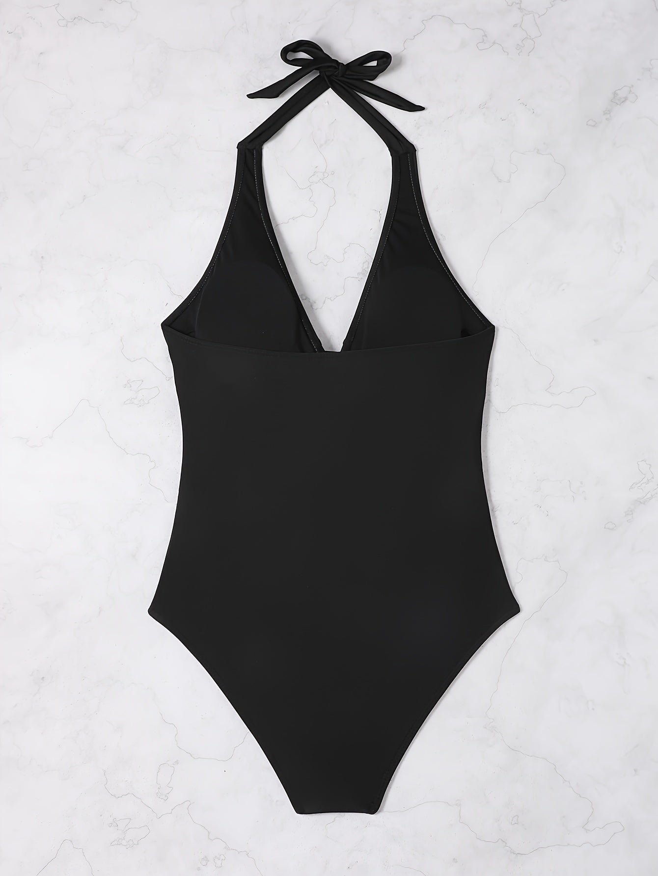 Maillot de bain dos nu à col en V
