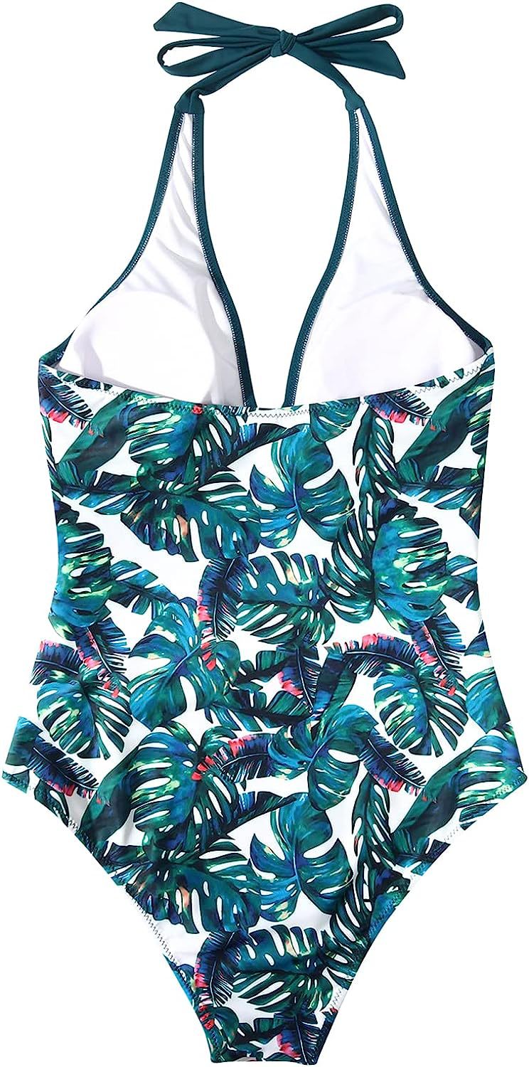 Maillot de bain dos nu à col en V