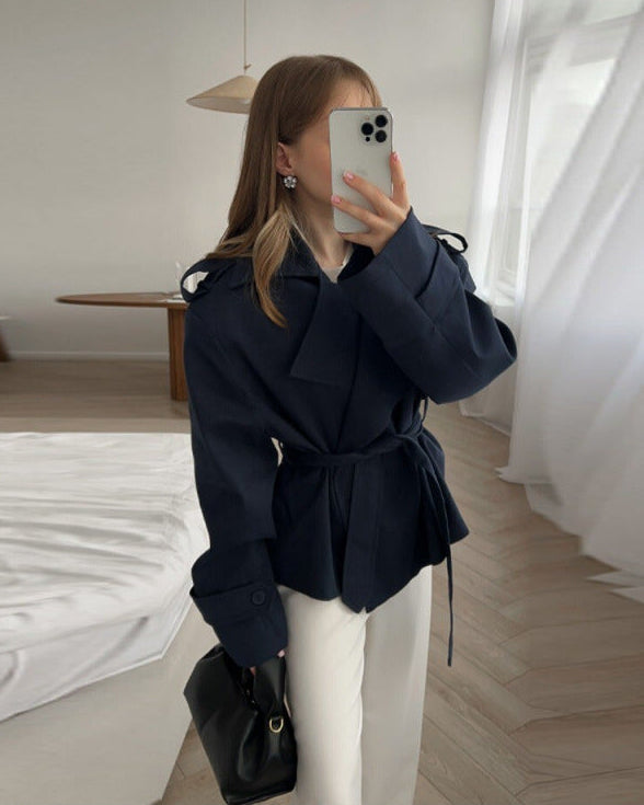 Ainsley | Manteau trench doublé pour femme avec ceinture